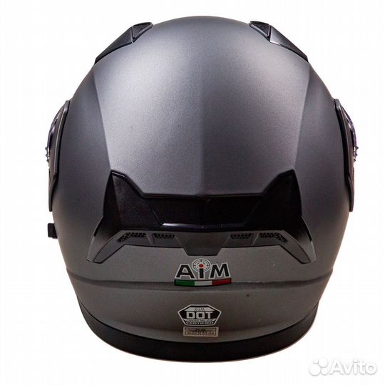 Мотошлем интеграл AiM JK320 Grey/Black/White