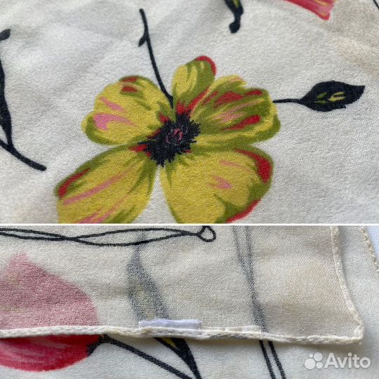 Платок шейный женский шелковый