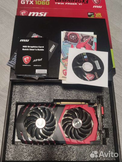 Видеокарта geforce GTX 1060 6gb msi