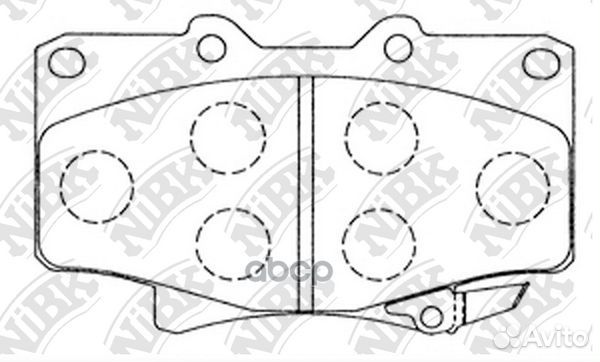 Колодки тормозные дисковые toyota land cruiser