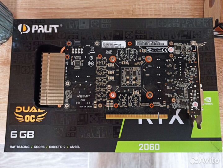 Видеокарта Palit GeForce RTX 2060 Dual OC