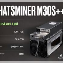 Whatsminer M30S++ 31W 100T Асик Майнер