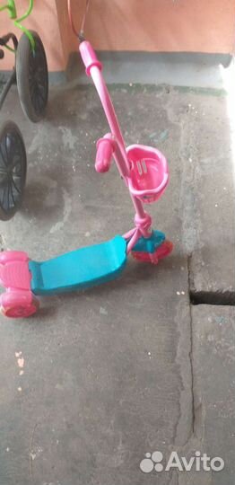 Самокат детский трехколесный бу