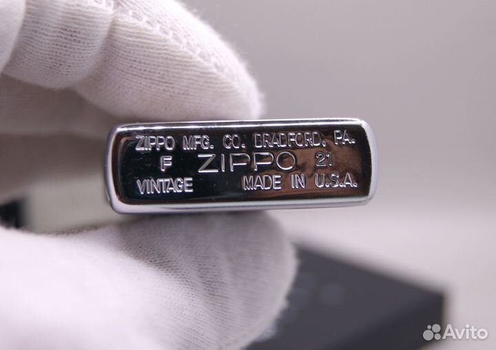 Оригинальная Zippo 230 25 Vintage brushed chrome