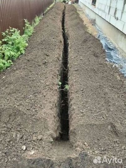 Копка траншей, укладка кабеля/водопровода