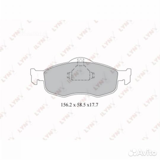 Lynxauto BD-3011 Колодки тормозные дисковые перед