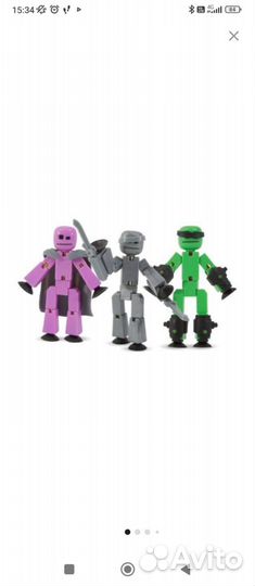 Игровой набор Стикбот Замок и 7 Стикбот человечков