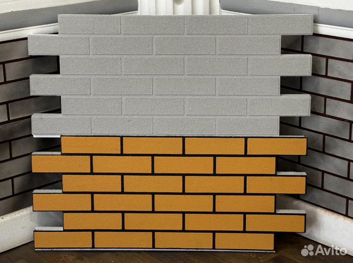 Фасадные термопанели под кирпич