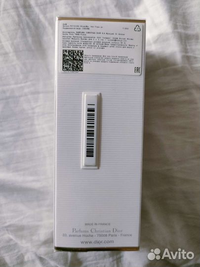 Парфюмерная вода dior J'Adore, оригинал