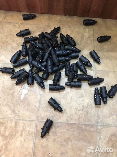 Вилка прицепа 7 контактов пластик 100шт