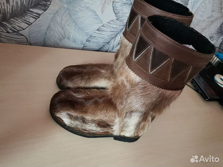 Унты женские натуральные оленьи.37р,новые