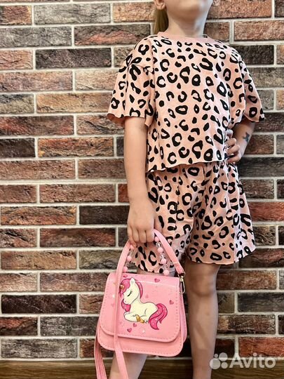 Летний костюм для девочки 110