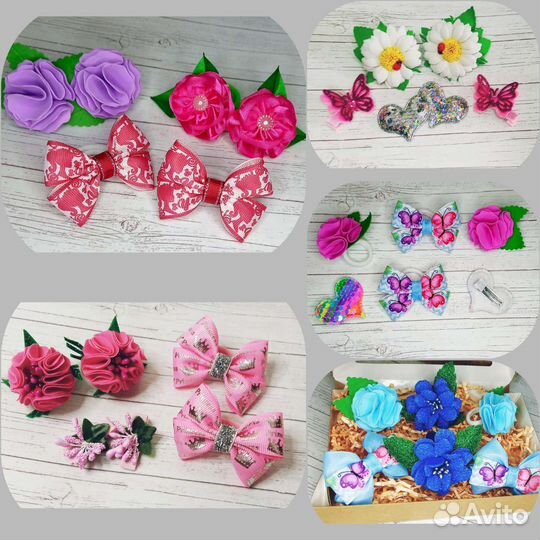 Подарочный набор украшений для волос ручной работы