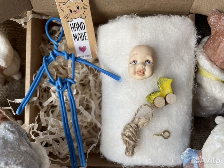 Ватная игрушка на елку, набор для создания