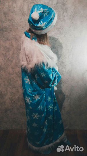 Костюм снегурочки тёплый