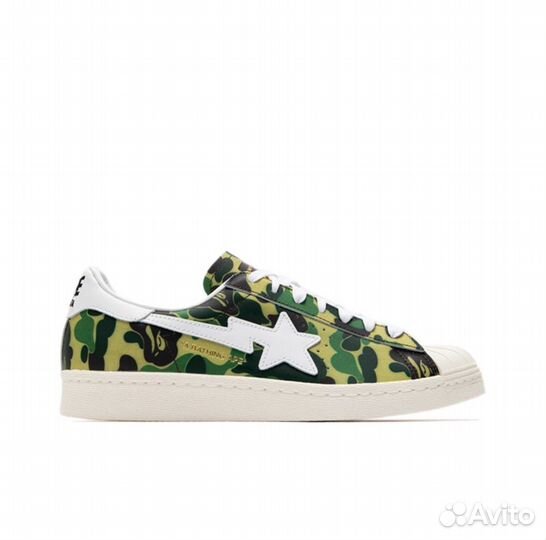 Adidas Superstar x Bape, Green Camo. Наличие