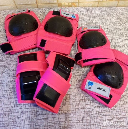 Ролики раздвижные 30-33 и новая защита для девочки