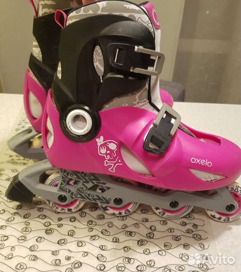 Ролики детские раздвижные Oxelo Play5 Girl 34-36
