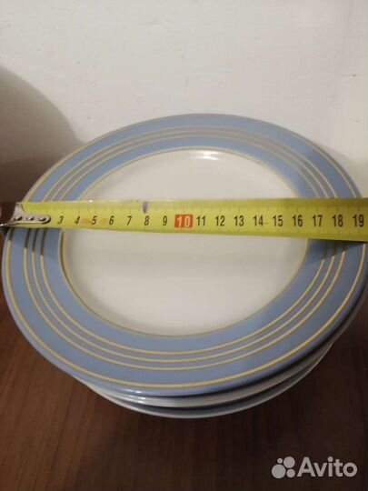 Тарелки Пролетарий 1978г нежно небесного цвета