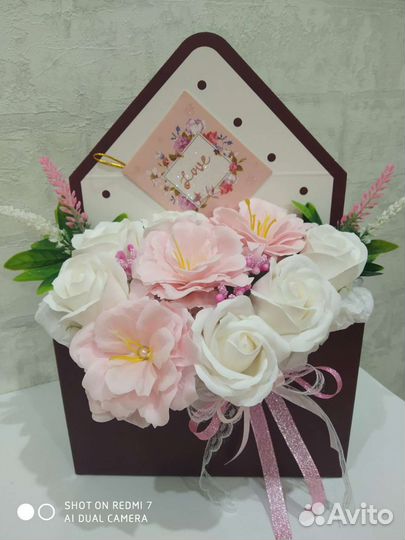 Букет из мыльных цветов