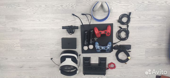 Полный комплект PS4 PRO, PS VR, PS move, PS4 игры