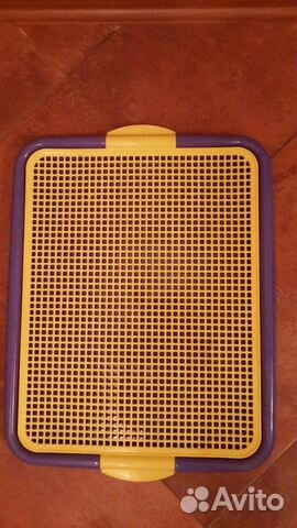 Лоток туалетный с решеткой