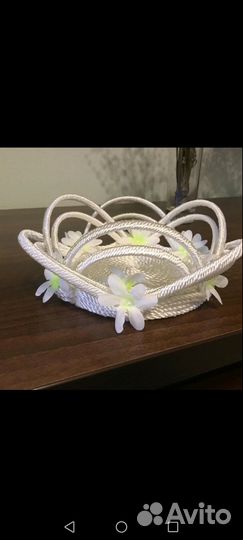 Вазы из капронового шнура