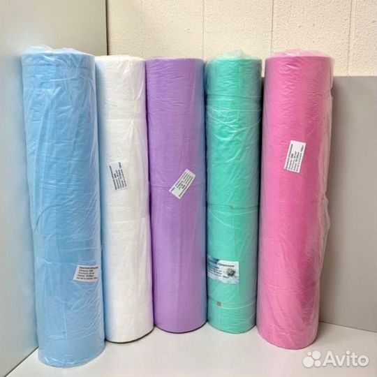 Простыни одноразовые в рулоне с перфорацией, 100шт