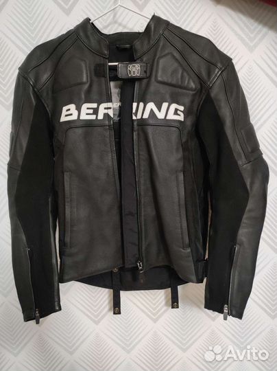 Мотокуртка кожаная мужская