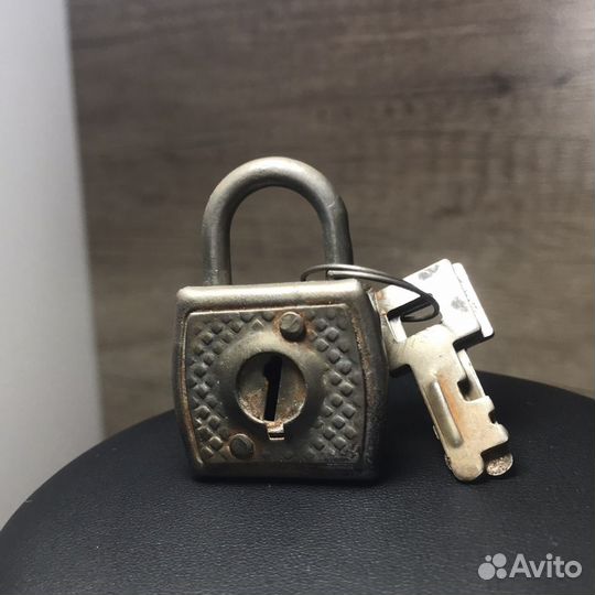 Советский Мини Замок Два Ключа Клеймо Ценник СССР