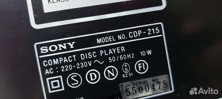 CD-проигрыватель Sony CDP-215