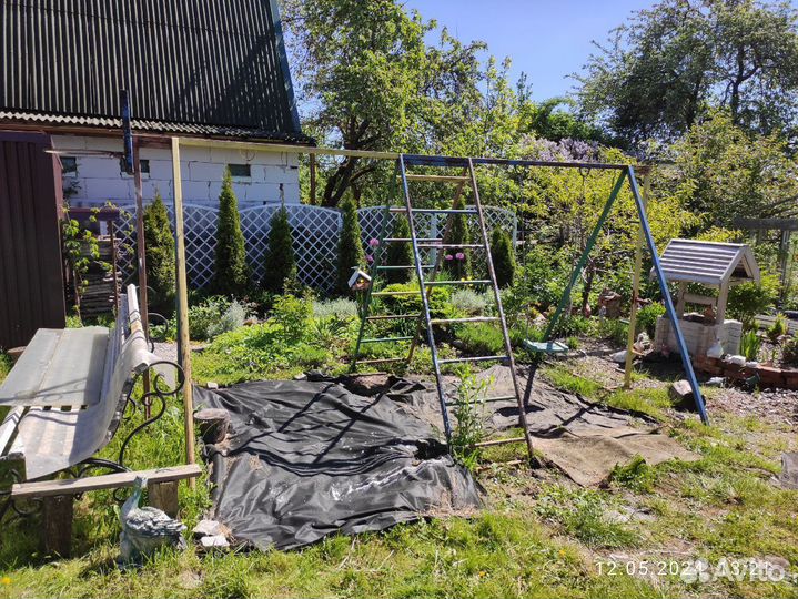 Уличный Детский игровой спортивный комплекс качели