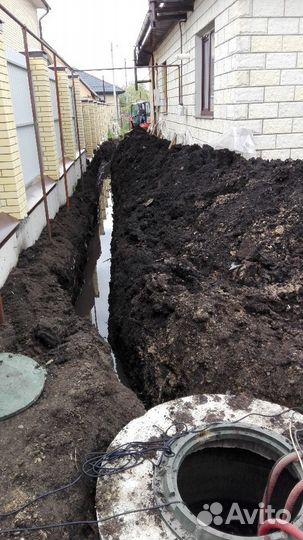 Прочистка канализации.Дренаж,ливневкиВодоснабжение
