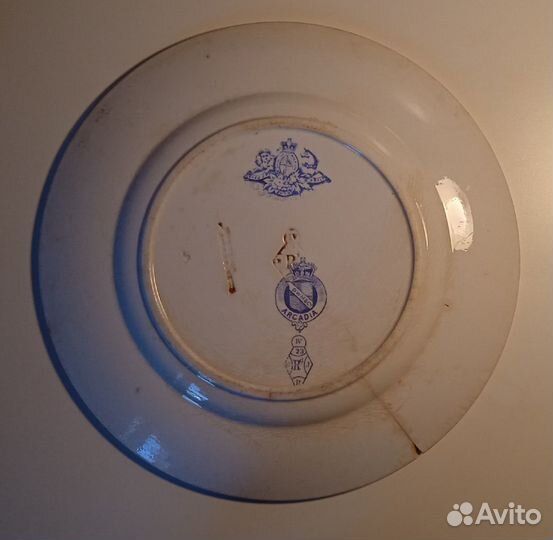Тарелка BWM & Co portland Фарфор Англия 19 век