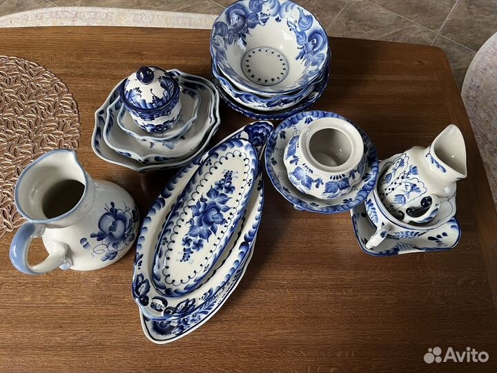 Посуда гжель б/у