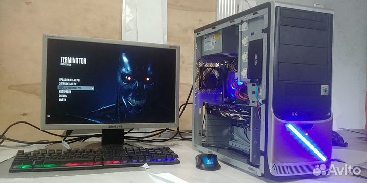 Игровой компьютер i7-10400/ монитор/rx 580 на 8Gb