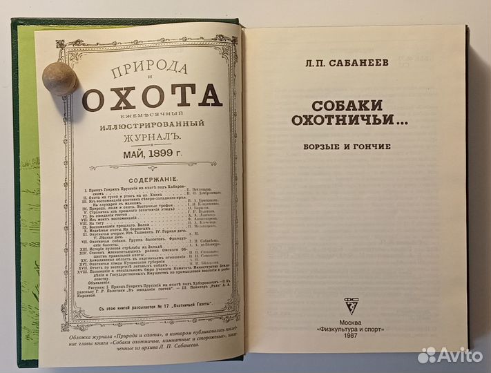 Сабанеев. Собаки охотничьи. Борзые и гончие. 1987