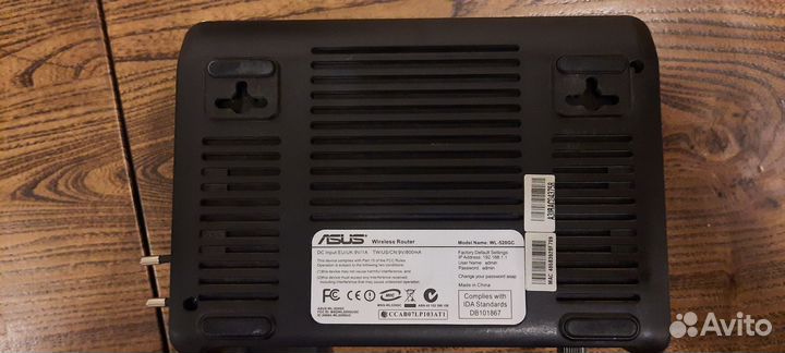 Wifi роутер asus wl-520gc