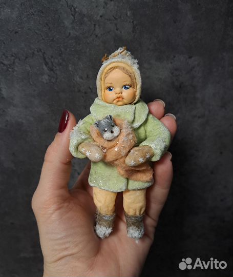 Ватные елочные игрушки