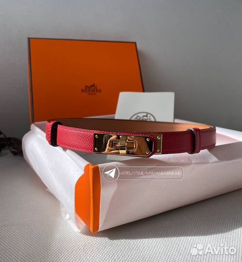 Красный ремень Hermes