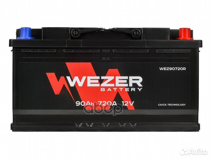 WEZ90720R аккумуляторная батарея 90Ah 720A +сп