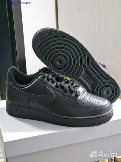 Кроссовки Nike Air Force 1 Black оригинал