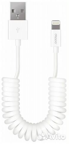 Кабель Deppa Data Cable USB - Lightning витой, бе