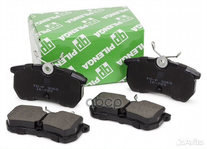 Колодки тормозные дисковые задние FDP3069 pilenga