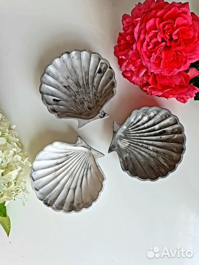Поднос ракушка декоративный гипс