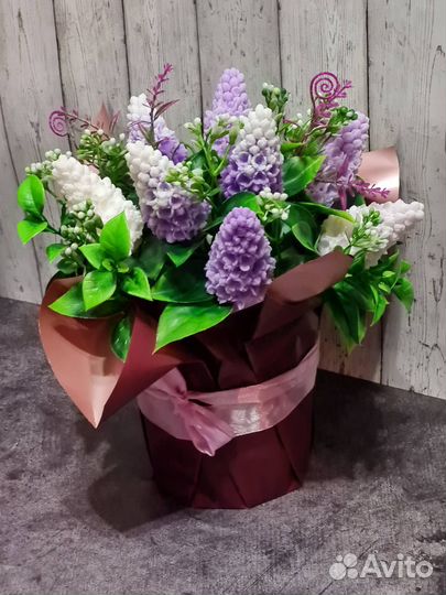 Букет из мыла. Сиренька в наличии