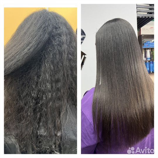 Выпрямление волос Биовыпрямление Наноботокс волос