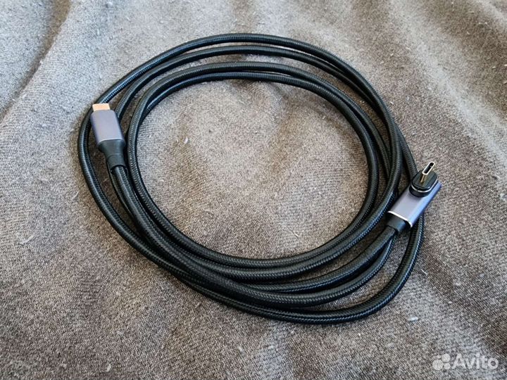 Кабель Usb 4 Type C, 20 Гбит/с, магнитный, 2 метра
