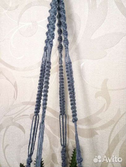 Кашпо подвесное макраме