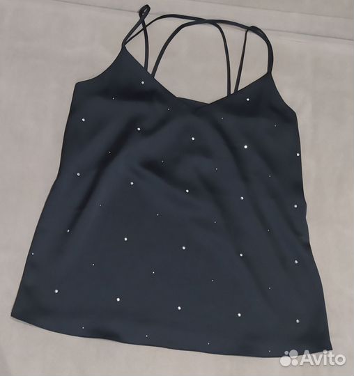 Шелковая блуза на бретельках